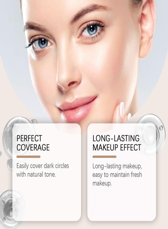 docucher Colored Clay Undereye Corrector, under Eye Concealer, under Eye Color Corrector, Undereye Color Corrector for Dark Circles, Under Eye Corrector for Dark Circles with Brush (Light) - Image 5